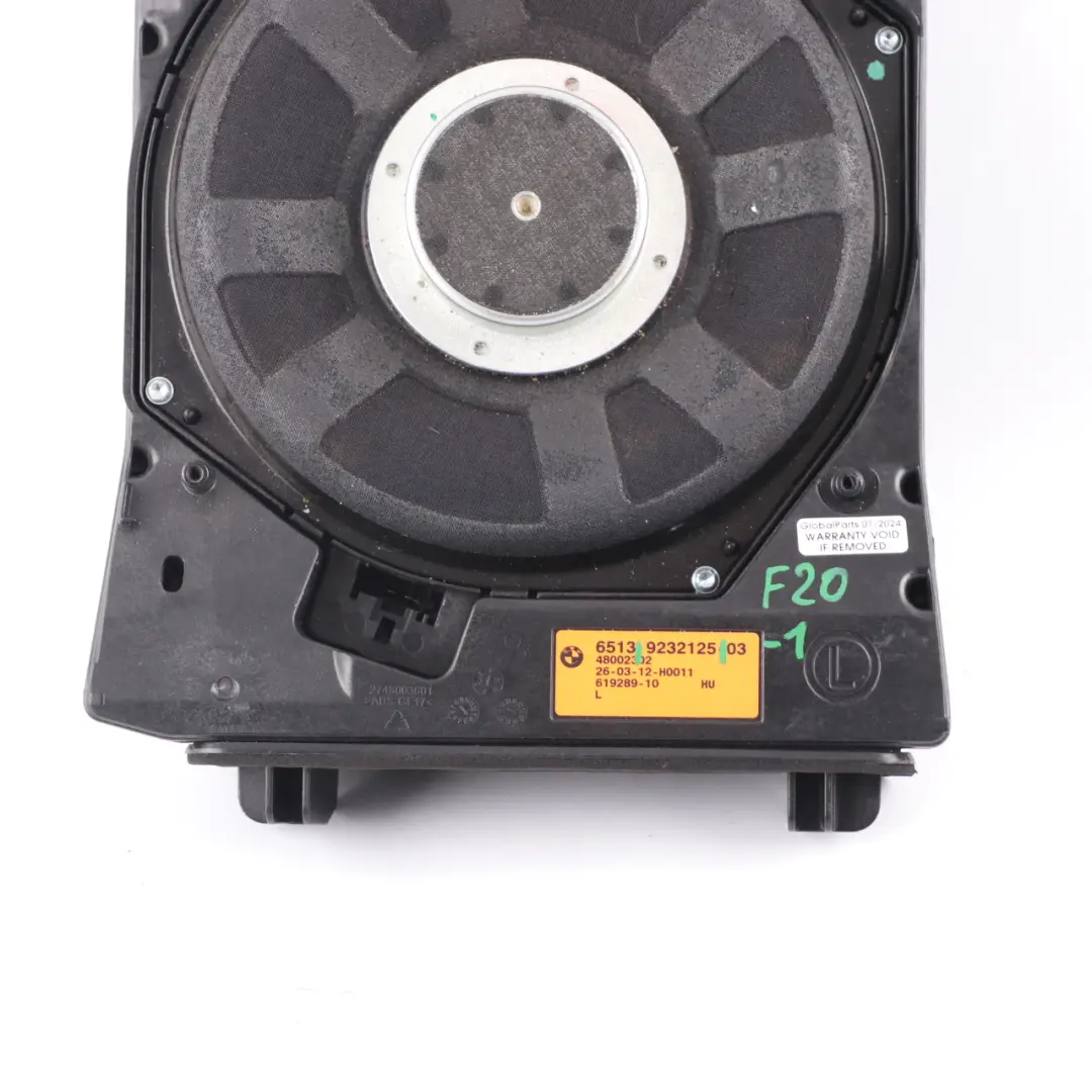 Links Central Bass Hi-Fi Lautsprecher Harman Kardon für BMW F20 F21 F22 mit Teilenummer 9232125 BMW F20 F21 F22 Links Central Bass Hi-Fi Lautsprecher Harman Kardon - SKU 9232125-1 - Teilenummer 9232125