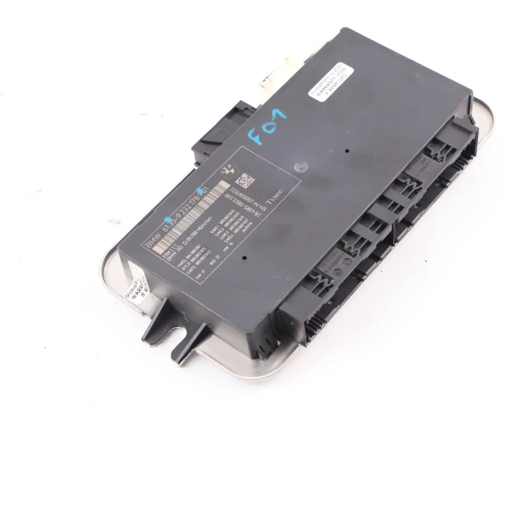 Fotwell Compartment Module Light Control Unit FRM III Temic to BMW F01 with Part number 9232178 BMW F01 Fotwell Compartment Module Light Control Unit FRM III Temic - SKU 9232178 - Part number 9232178