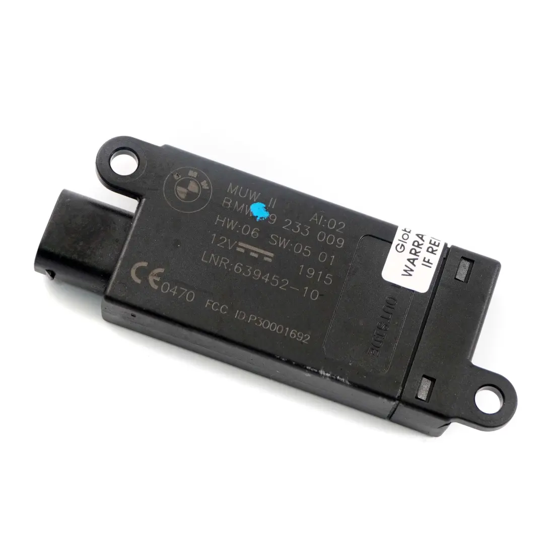 BMW 4 Series F33 F83 M4 Convertible DWA-Alarm System Module Unit ECU - SKU 9233009 - Part number 9233009