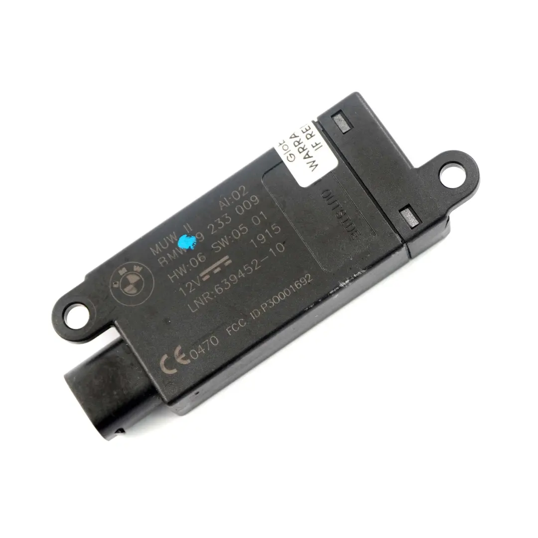 DWA-Alarm System Module Unit ECU to BMW F33 F83 M4 Convertible with Part number 9233009 BMW F33 F83 M4 Convertible DWA-Alarm System Module Unit ECU - SKU 9233009 - Part number 9233009