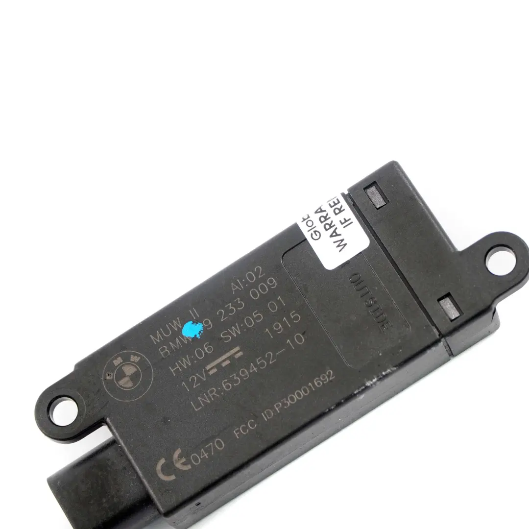 BMW 4 Series F33 F83 M4 Convertible DWA-Alarm System Module Unit ECU - SKU 9233009 - Part number 9233009