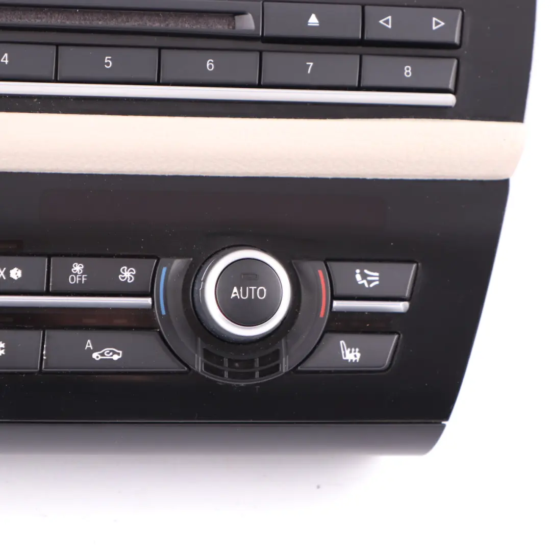 Air Conditioning Panel BMW F10 F11 Radio A/C Switch Control Unit Oyster - SKU 9233632 - Part number 9233632