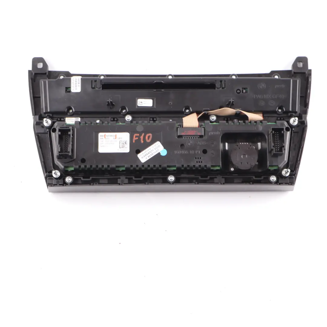 Conditioning Panel BMW F10 F11 Radio A/C Switch Control Unit Oyster to Air with Part number 9233632 Air Conditioning Panel BMW F10 F11 Radio A/C Switch Control Unit Oyster - SKU 9233632 - Part number 9233632