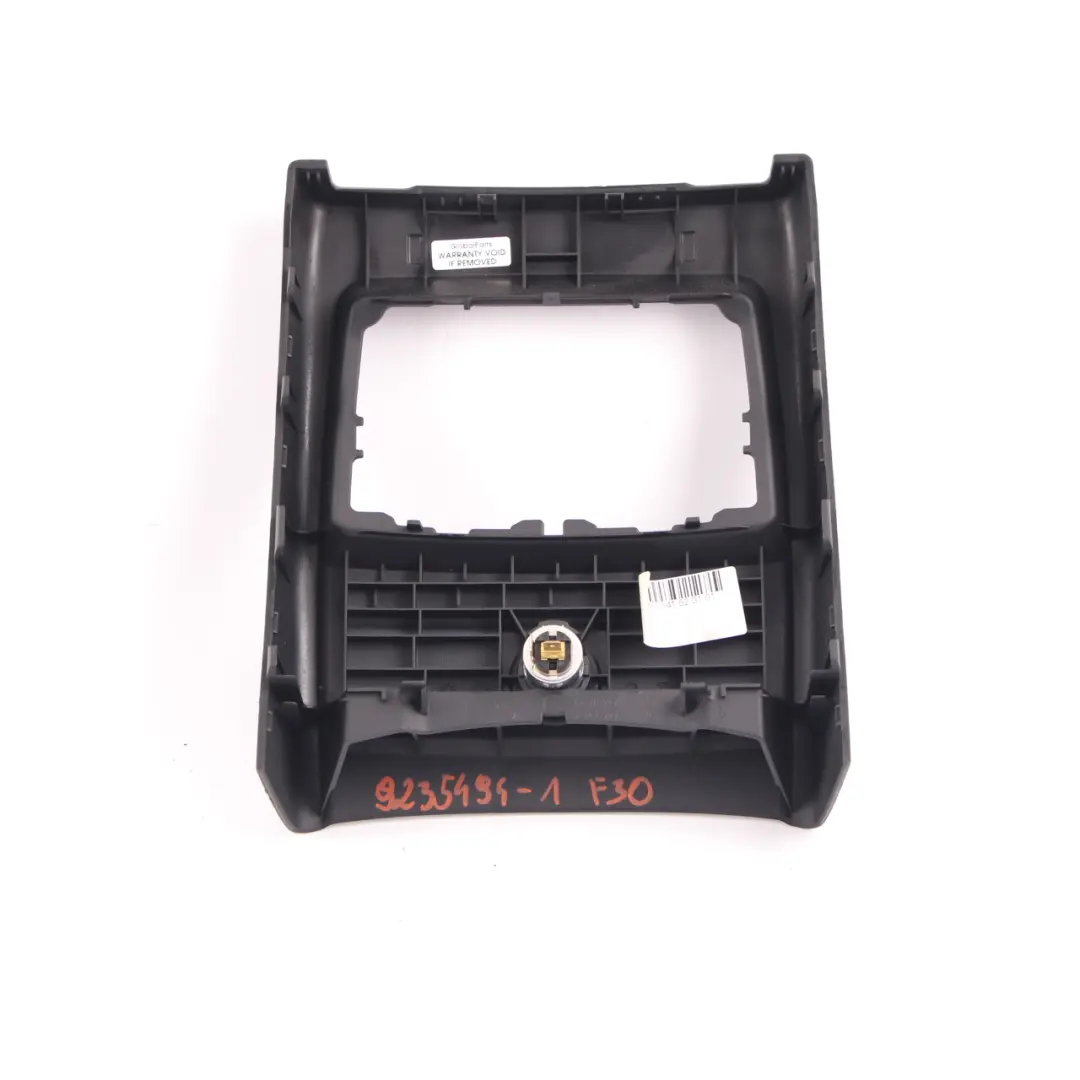 BMW 3 4 Series F30 F31 F32 Covering Rear Trim Centre Console Black 9218908 - SKU 9235494-1 - Part number 9235494