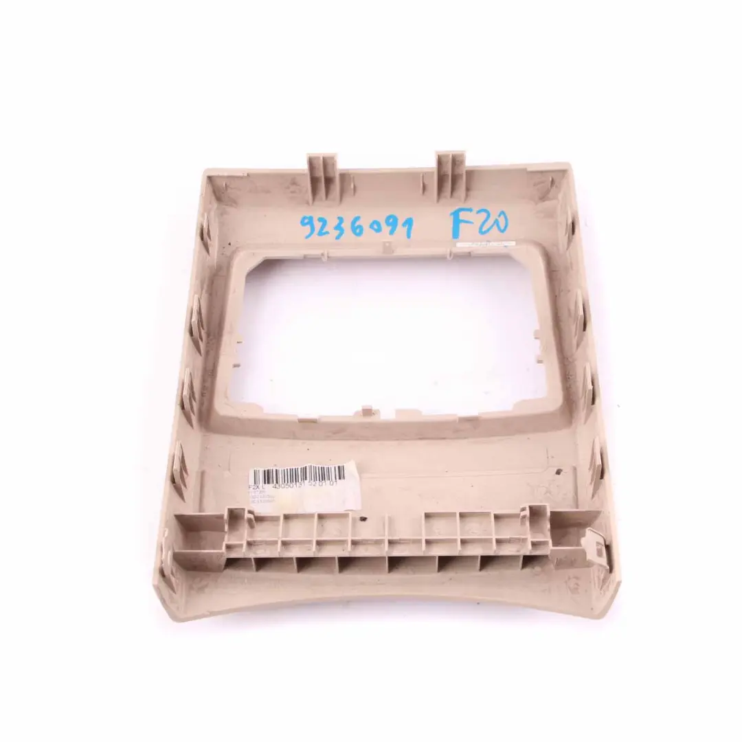  Embellecedor Consola Central BMW F20 F21 F22 Cubierta Trasera Oyster - SKU 9236091 - Número de pieza 9236091