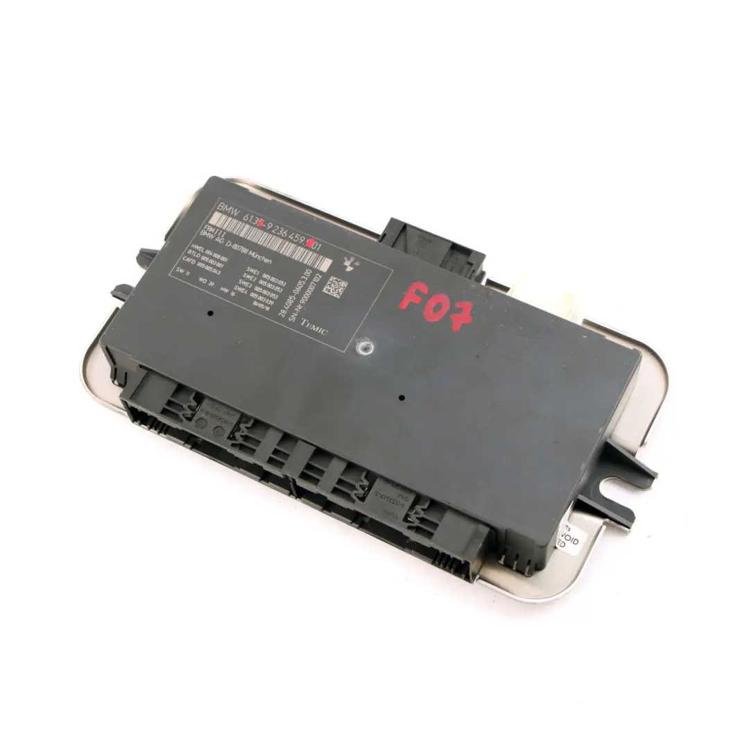 Controllo luci vano piedi Unità Modulo ECU FRM III per BMW F07 GT con numero di parte 9236459 BMW F07 GT Controllo luci vano piedi Unità Modulo ECU FRM III - SKU 9236459 - Numero di parte 9236459