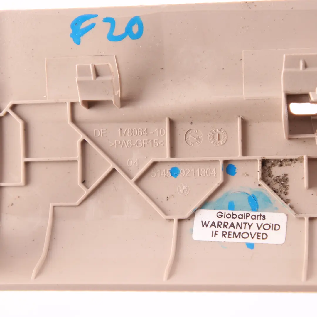  Cubierta BMW F20 F21 F22 F23 Panel Inferior Consola Central Oyster 9211304 - SKU 9236582 - Número de pieza 9236582