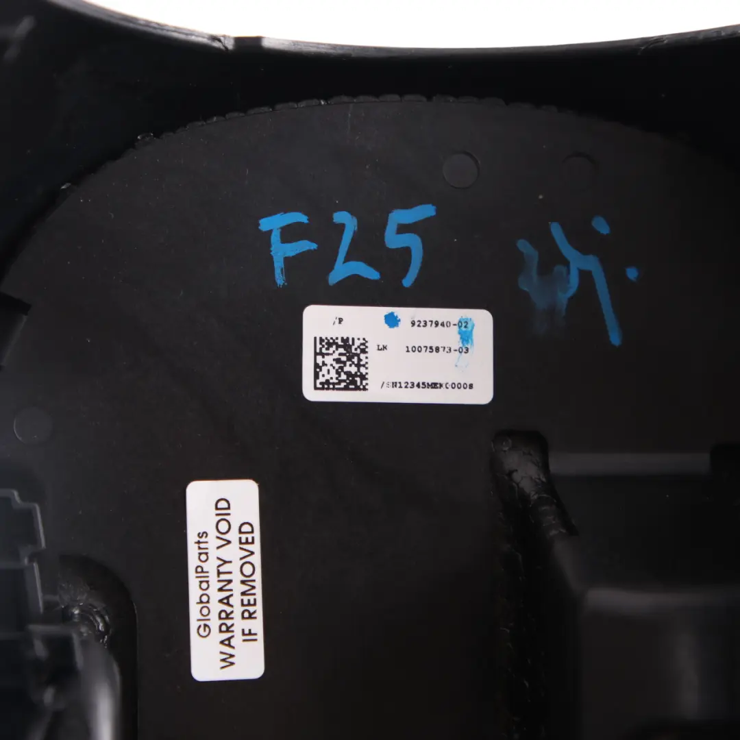  Tapa Columna De Dirección BMW F25 F26 X3 X4 Panel Inferior Negro - SKU 9237940 - Número de pieza 9237940