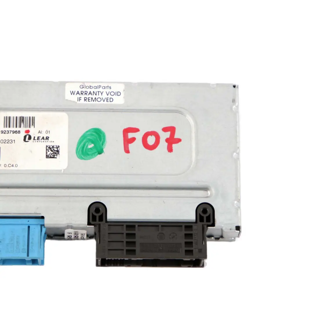 Central Gateway Module ECU Control Unit Lear ZGW-01 High to BMW F07 GT with Part number 9237968 BMW F07 GT Central Gateway Module ECU Control Unit Lear ZGW-01 High - SKU 9237968 - Part number 9237968