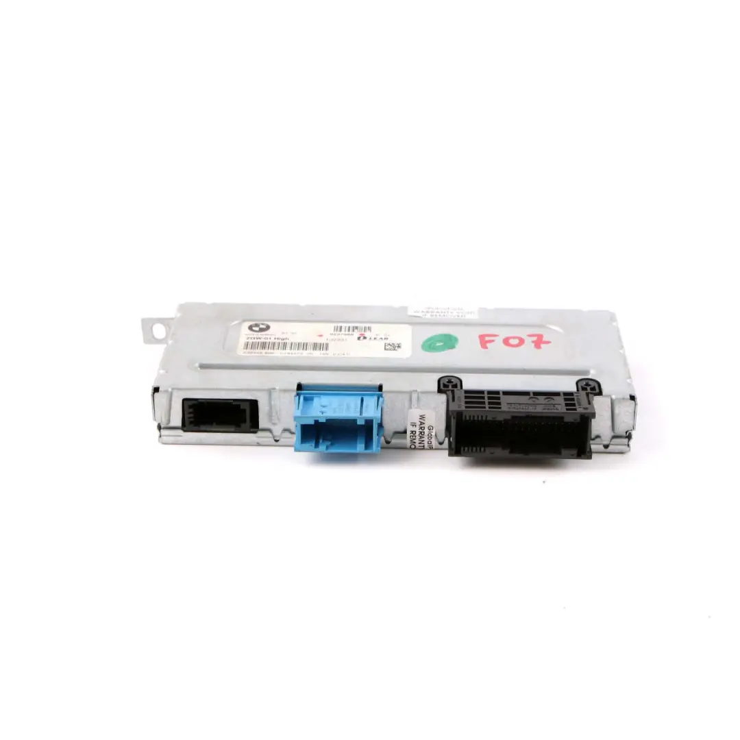 BMW F07 GT Central Gateway Module ECU Control Unit Lear ZGW-01 High - SKU 9237968 - Part number 9237968