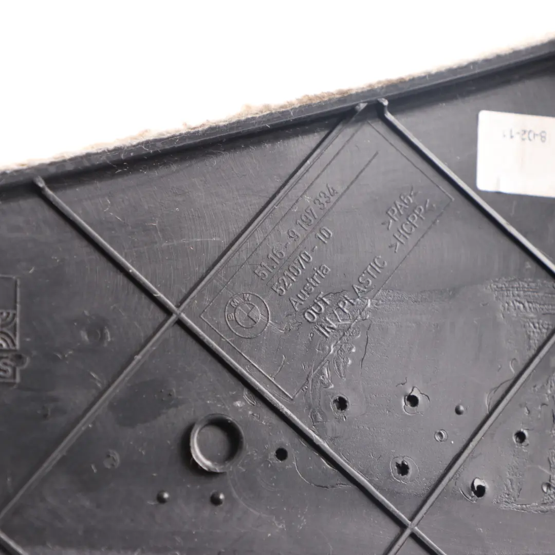 BMW F06 F12 F13 Trim Panel Center Console Front Right O/S Oyster 9197334 - SKU 9238174 - Part number 9238174