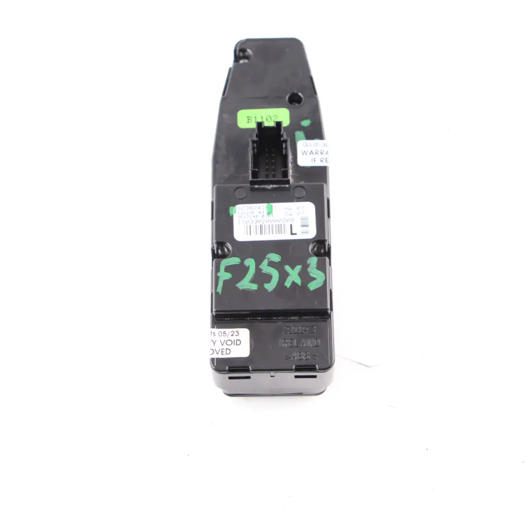  Interruptor elevación BMW F25 Puerta Ventana Control Operación Módulo - SKU 9238241 - Número de pieza 9238241