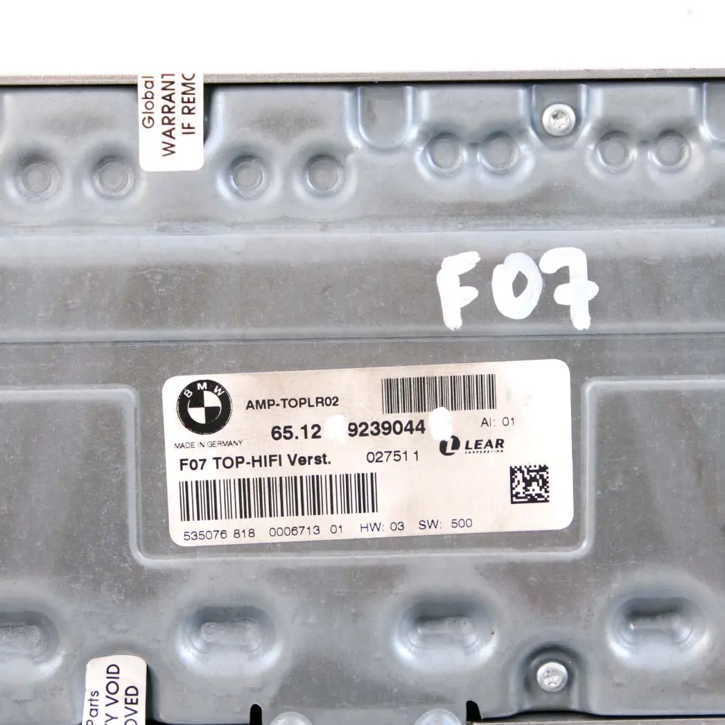 BMW F01 F07 Amplifier Top HiFi Audio DMP Sound Logic7 System Unit - SKU 9239044 - Part number 9239044