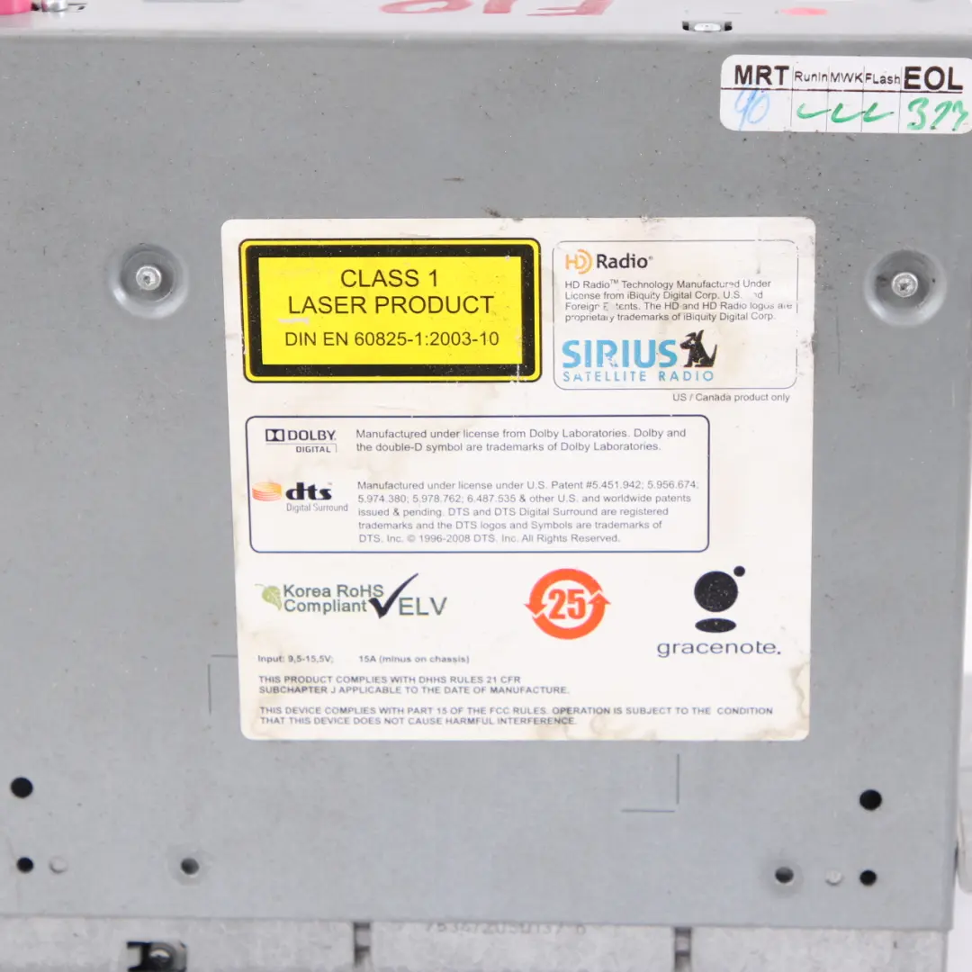 CIC Professional Unità Sat Nav Infotainment Radio Player per BMW F01 F10 con numero di parte 9239155 BMW F01 F10 CIC Professional Unità Sat Nav Infotainment Radio Player - SKU 9239155 - Numero di parte 9239155