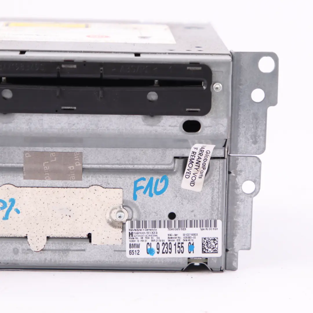 BMW F01 F10 CIC Professional Einheit Sat Nav Infotainment Player Kopf - SKU 9239155 - Teilenummer 9239155