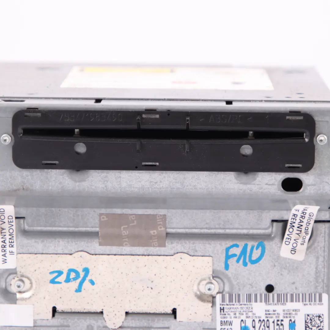 CIC Professional Sat Nav Infotainment Lecteur radio Tête pour BMW F01 F10 à propos du numéro de pièce 9239155 BMW F01 F10 CIC Professional Sat Nav Infotainment Lecteur radio Tête - SKU 9239155 - Numéro de pièce 9239155