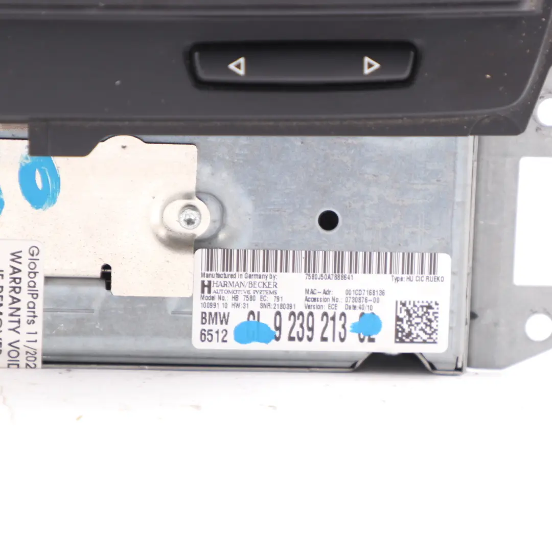BMW E90 LCI Radio Nawigacja Professional CIC DAB Unit - SKU 9239213 - Numer Części 9239213