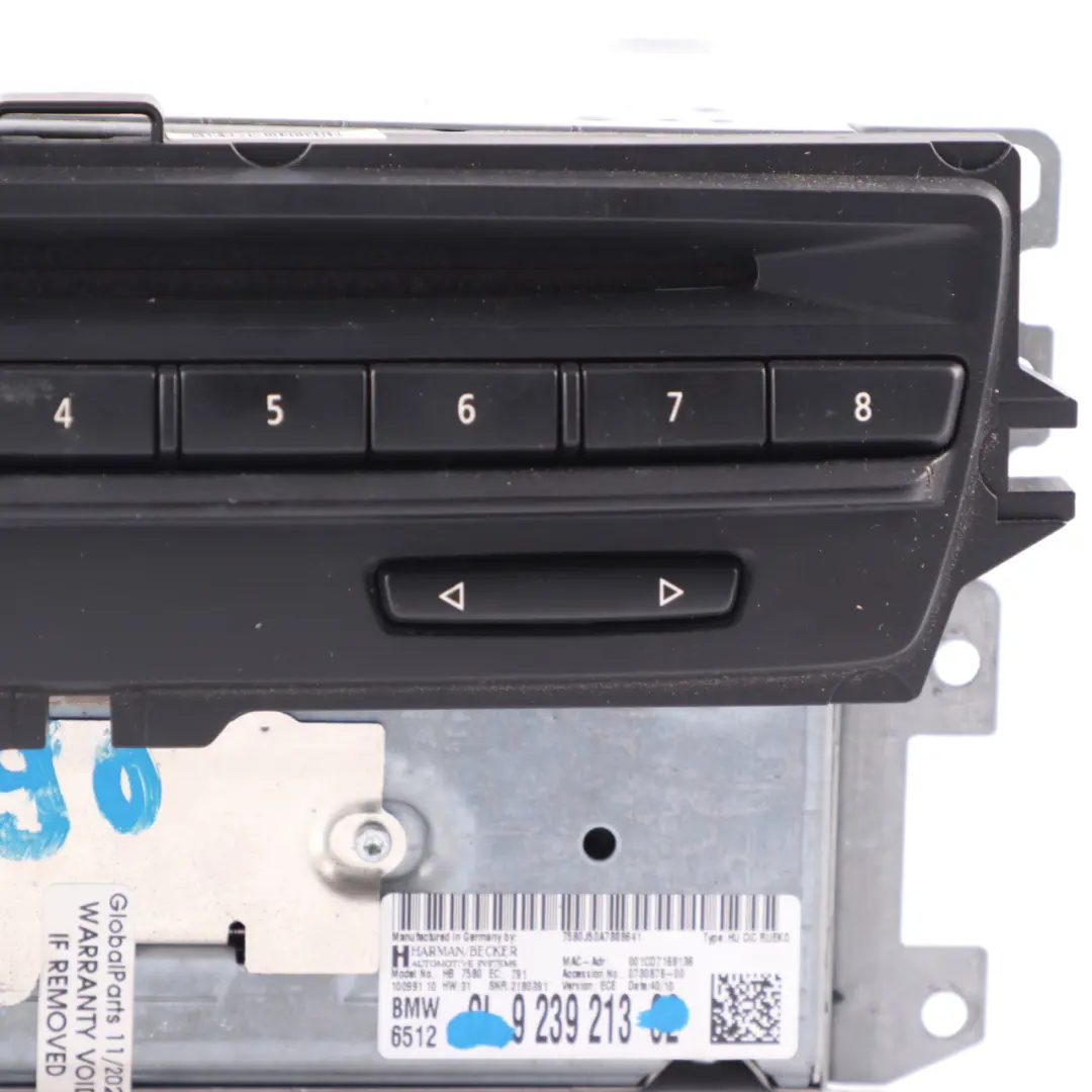  Hauptgerät BMW E90 LCI Navigationssystem Auto Computer CIC DAB Einheit - SKU 9239213 - Teilenummer 9239213