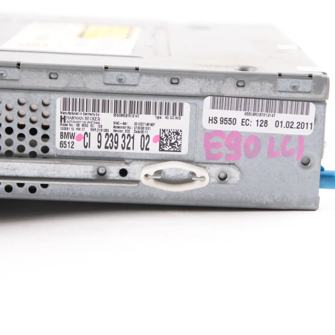  Head Unit BMW E81 E90 LCI Business System Car Infotaiment Computer CIC - SKU 9239321 - Part number 9226347