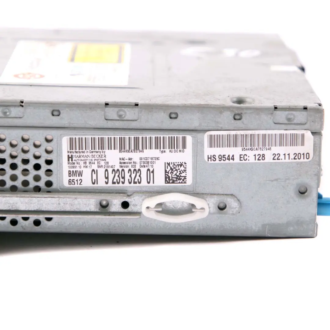 Sistema Computadora Infoentretenimiento Auto Móvil CIC para BMW E81 E90 LCI con número de pieza 9239323 BMW E81 E90 LCI Sistema Computadora Infoentretenimiento Auto Móvil CIC - SKU 9239323 - Número de pieza 9239323