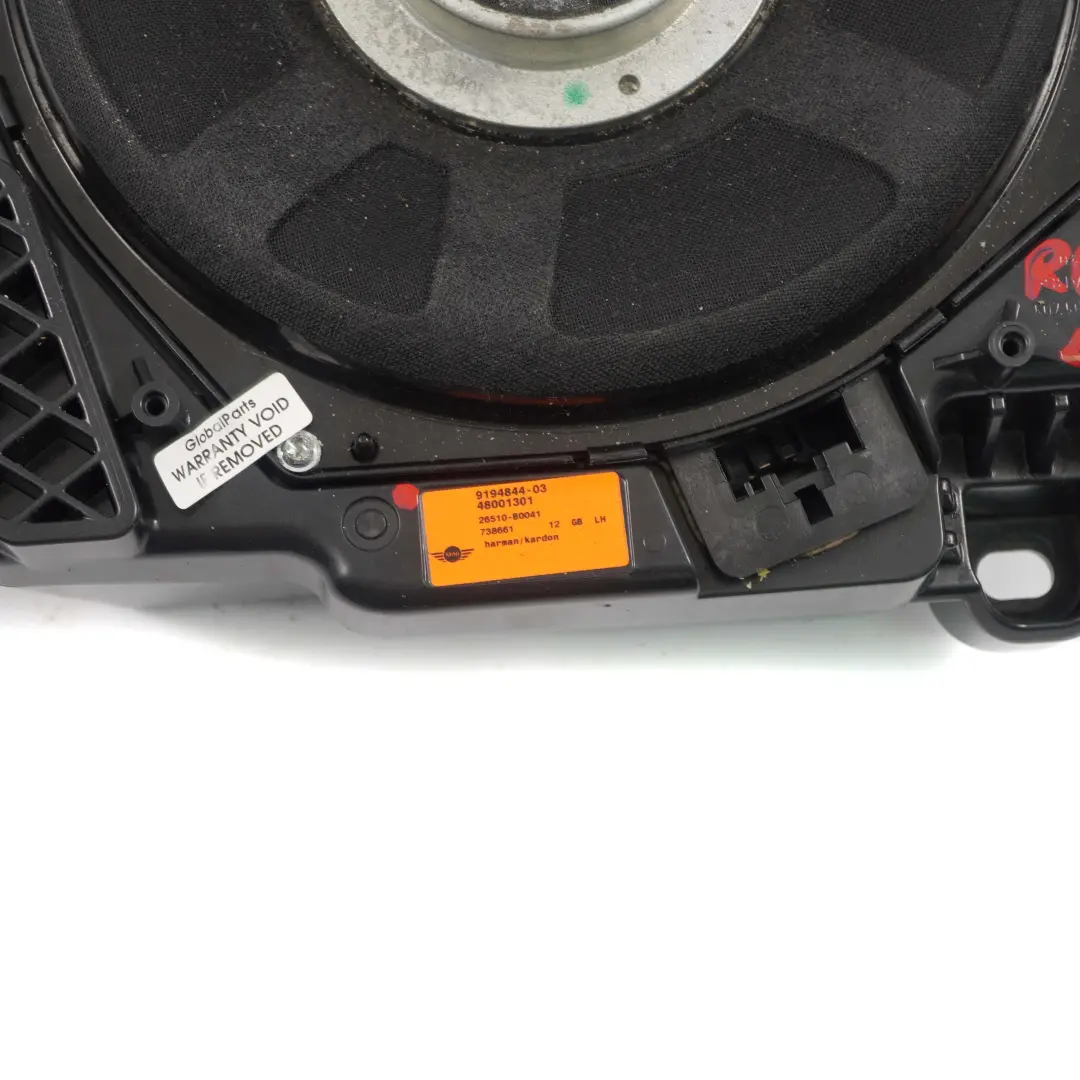 Mini R60 Głośnik HiFi Lewy Harman Kardon Woofer Basowy 9194844 - SKU 9239777 - Numer Części 9239777