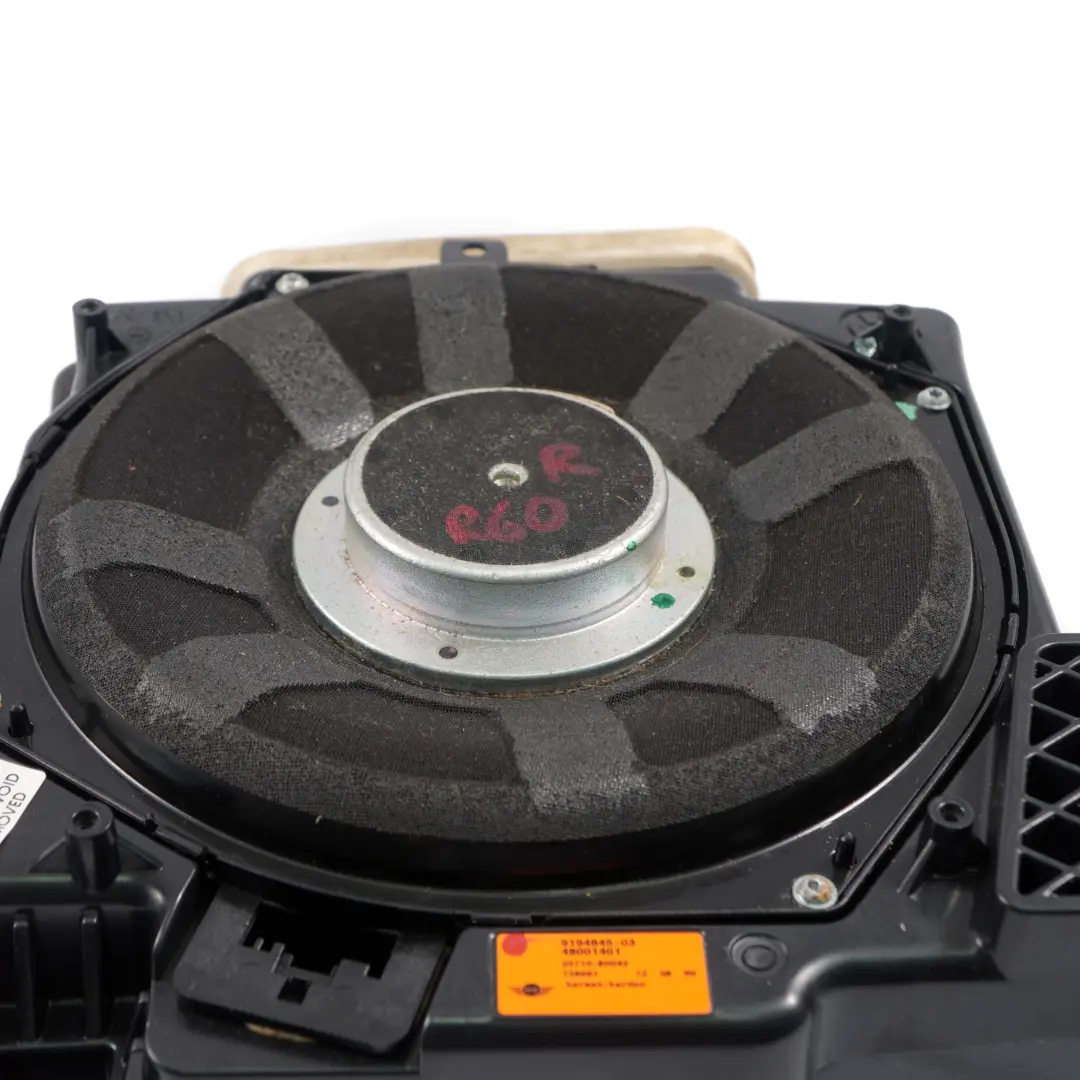 Haut parleur HiFi Droit Central Bass Harman Kardon 9194845 pour Mini Countryman R60 à propos du numéro de pièce 9239778 Mini Countryman R60 Haut parleur HiFi Droit Central Bass Harman Kardon 9194845 - SKU 9239778 - Numéro de pièce 9239778