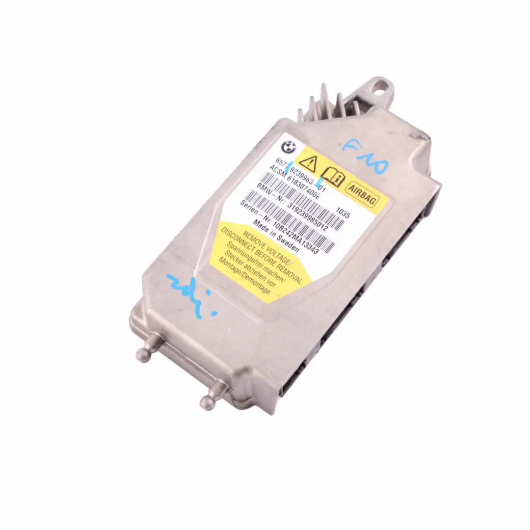 Unidad De Control ECU Módulo Airbag Unidad De Seguridad para BMW F10 F11 con número de pieza 9248096 BMW F10 F11 Unidad De Control ECU Módulo Airbag Unidad De Seguridad - SKU 9239985 - Número de pieza 9248096