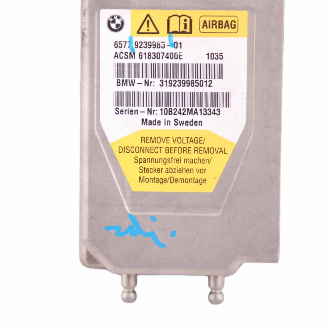BMW F10 F11 Steuergerät ECU Modul Airbag Sicherheitseinheit - SKU 9239985 - Teilenummer 9248096