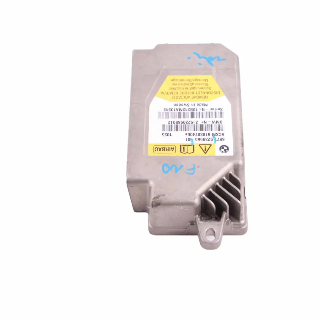 BMW F10 F11 Steuergerät ECU Modul Airbag Sicherheitseinheit - SKU 9239985 - Teilenummer 9248096