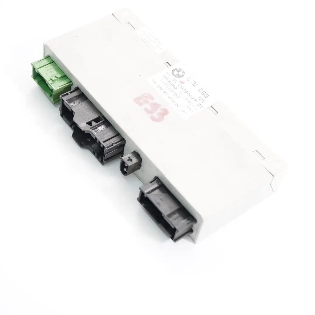 Verdeck Modul ECU Module Steuergerät CTM für BMW E93 Cabrio mit Teilenummer 9240077 BMW E93 Cabrio Verdeck Modul ECU Module Steuergerät CTM - SKU 9240077 - Teilenummer 9240077