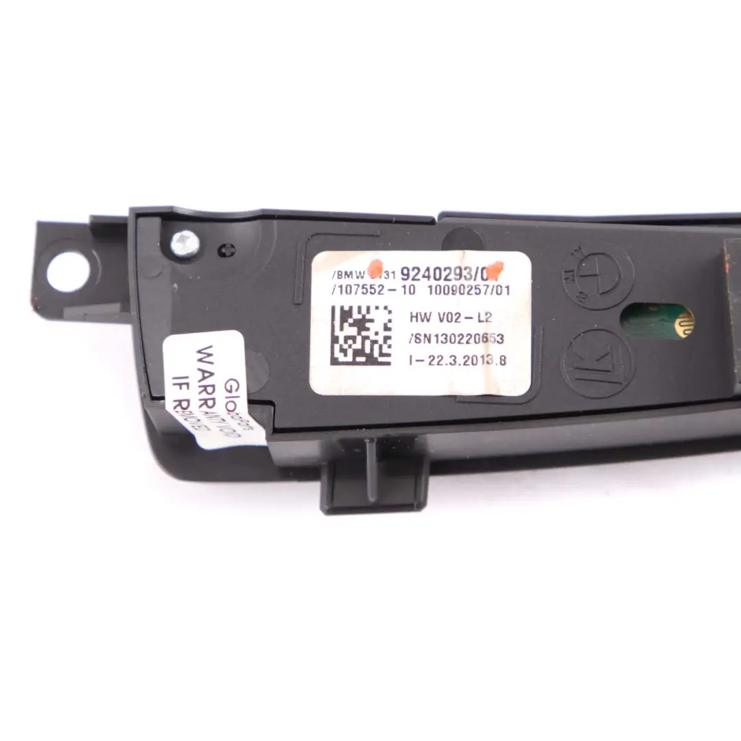  Control Panel BMW X3 F25 X4 F26 Centre Console Switch Buttons PDC - SKU rhd-9240293 - Part number 9240293