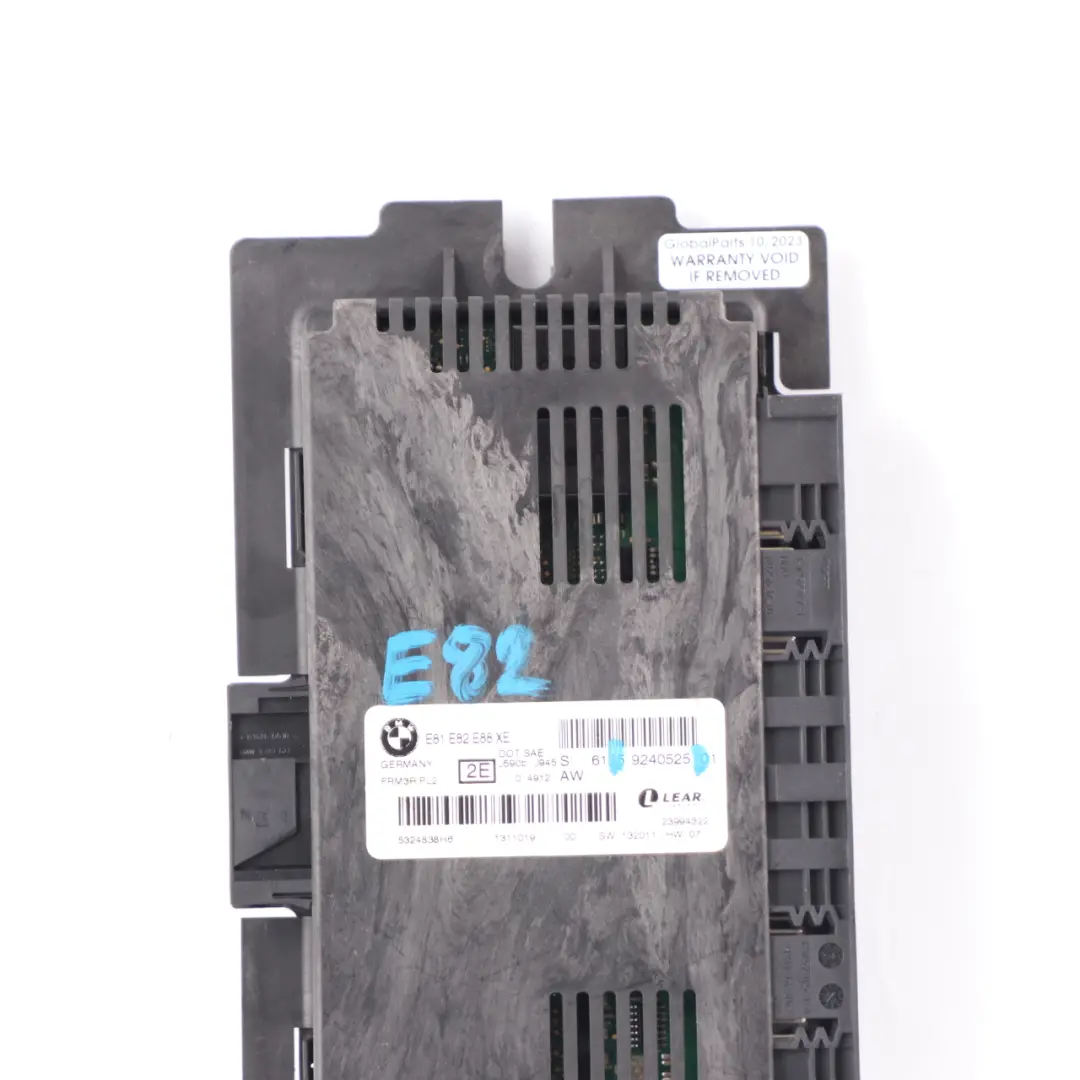 BMW E82 Footwell Light Module Control Unit ECU PL2 FRM3R Lear - SKU 9240525 - Part number 9240525