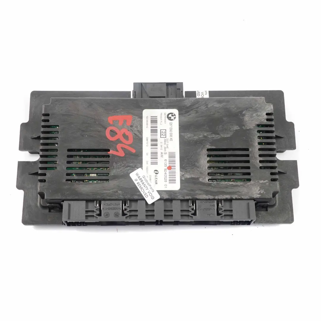 BMW X1 E84 Xenon Fußraum Lichtsteuermodul Lear FRM3R PL2 Lear - SKU 9240528-2 - Teilenummer 9240528