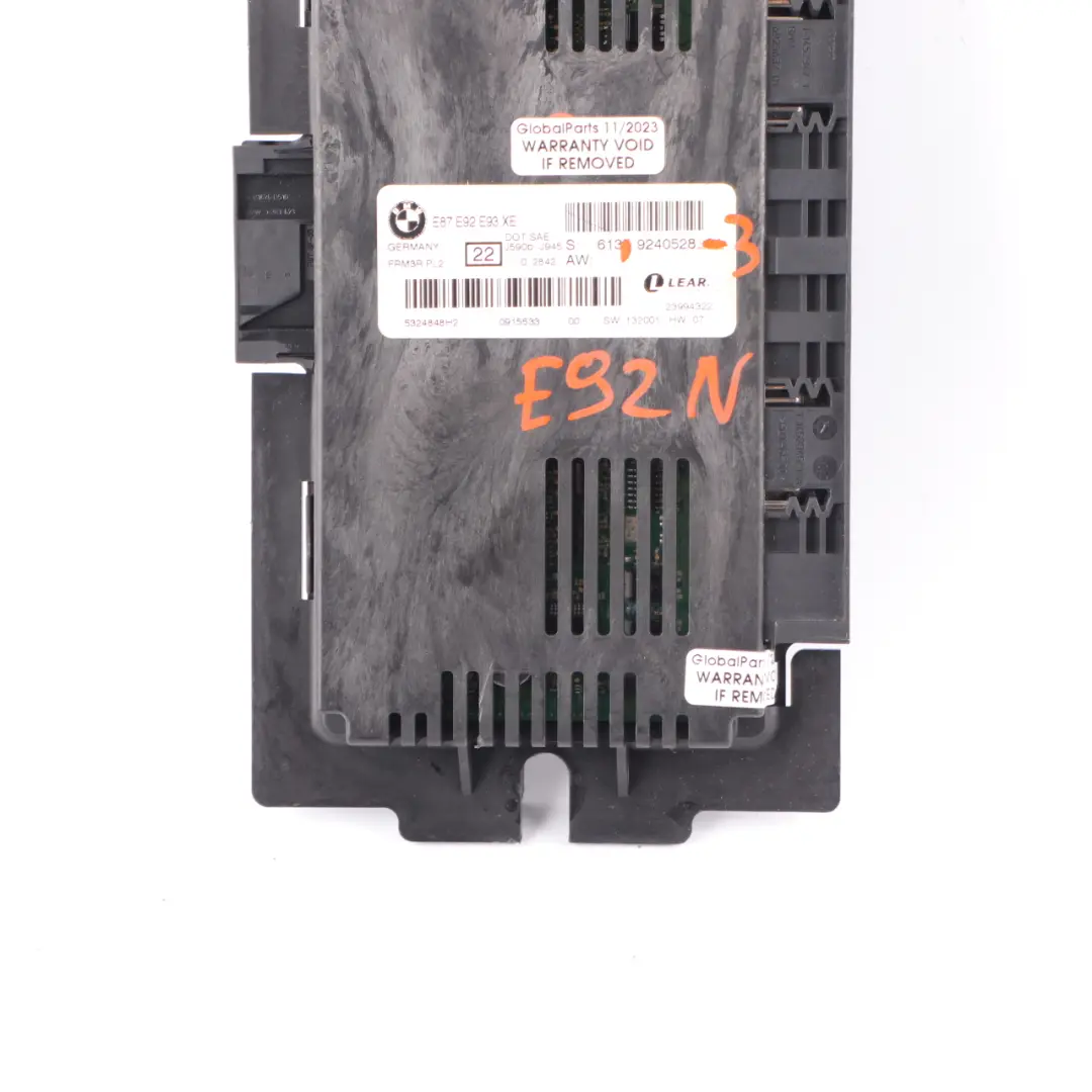 BMW E92 LCI Footwell Xenon Light Control Unit Module Lear FRM3R PL2 - SKU 9240528-3 - Part number 9240528