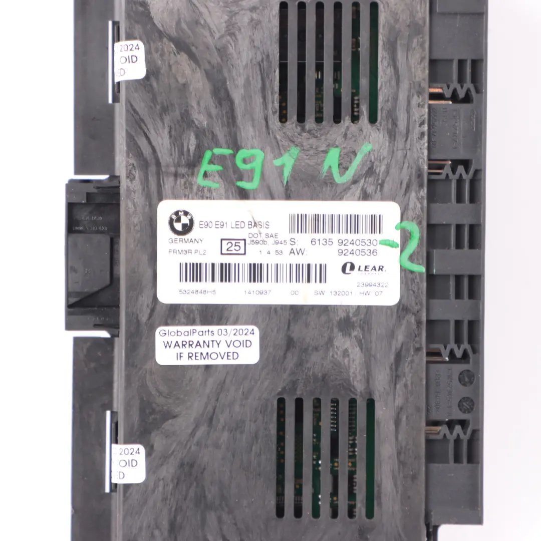 Footwell Light Control Unit Module LED Basis FRM3R PL2 to BMW E91 LCI with Part number 9240530 BMW E91 LCI Footwell Light Control Unit Module LED Basis FRM3R PL2 - SKU 9240530-2 - Part number 9240530