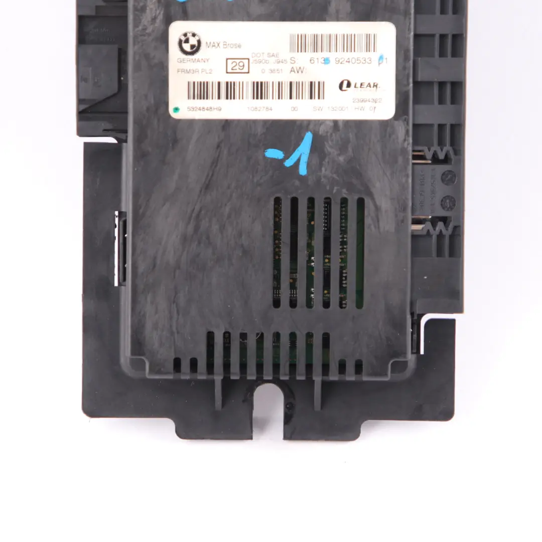 Brose Footwell Light Module Control Unit ECU FRM3R PL2 Lear to BMW E92 Max with Part number 9240533 BMW E92 Max Brose Footwell Light Module Control Unit ECU FRM3R PL2 Lear - SKU 9240533-1 - Part number 9240533