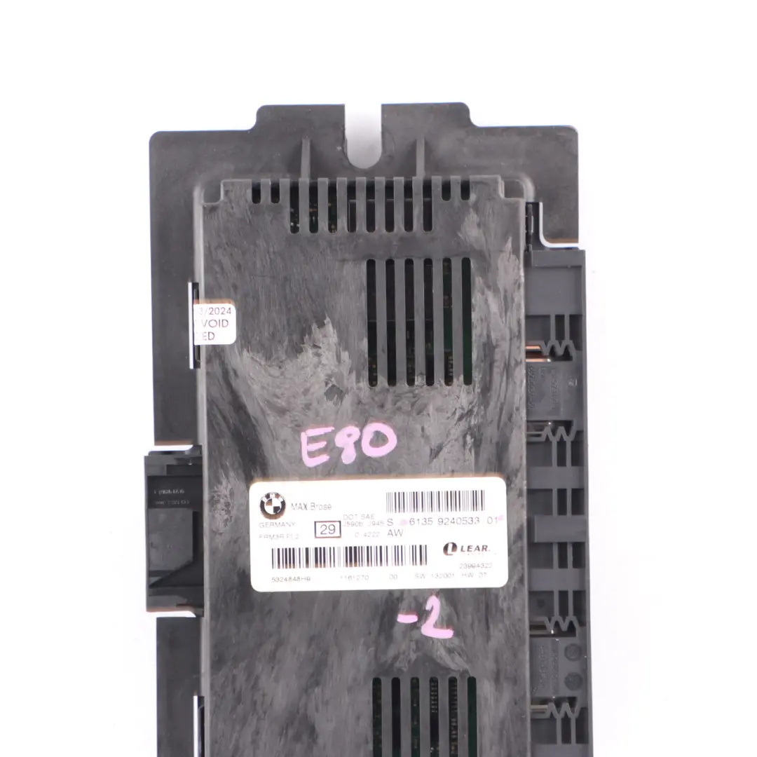 Brose Footwell Light Module Control Unit ECU FRM3R PL2 Lear to BMW E90 Max with Part number 9240533 BMW E90 Max Brose Footwell Light Module Control Unit ECU FRM3R PL2 Lear - SKU 9240533-2 - Part number 9240533
