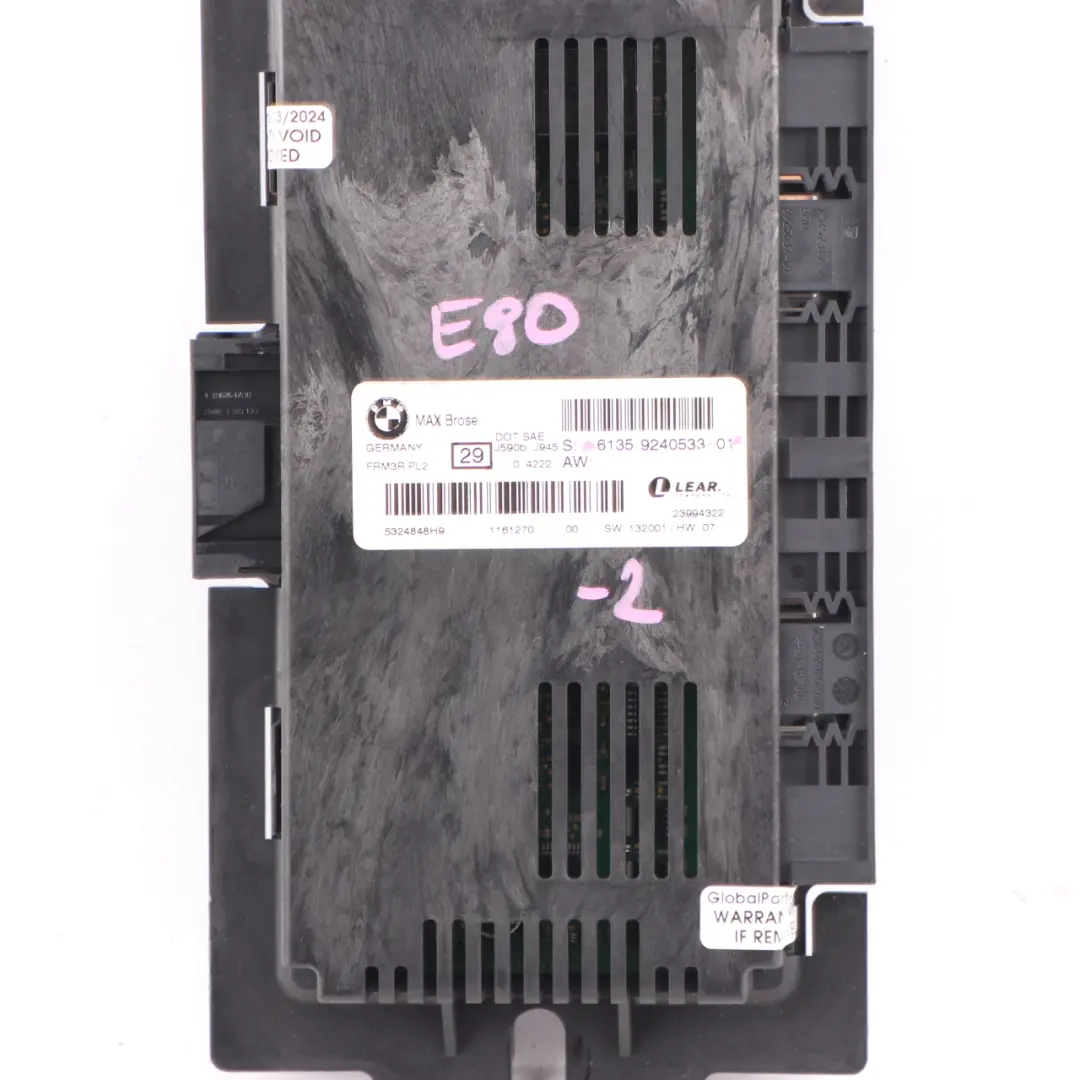Brose Footwell Light Module Control Unit ECU FRM3R PL2 Lear to BMW E90 Max with Part number 9240533 BMW E90 Max Brose Footwell Light Module Control Unit ECU FRM3R PL2 Lear - SKU 9240533-2 - Part number 9240533
