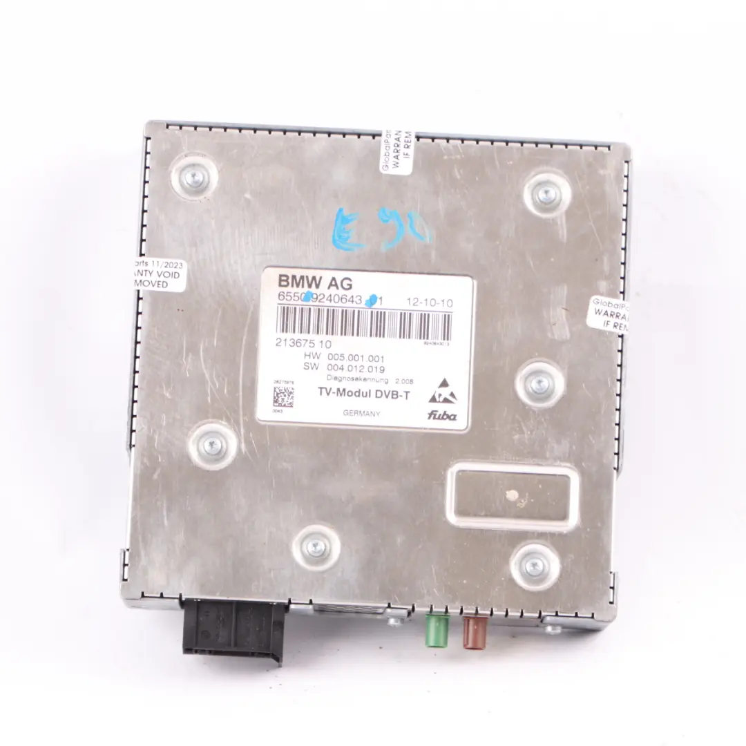 DVB-T TV Module tuner Unité de contrôle Vidéo FUBA pour BMW E70 E90 E91 E92 à propos du numéro de pièce 9240643 BMW E70 E90 E91 E92 DVB-T TV Module tuner Unité de contrôle Vidéo FUBA - SKU 9240643 - Numéro de pièce 9240643