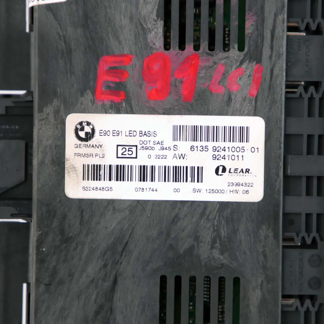 Footwell Light Control Module LCM LED Basis FRM3R PL2 to BMW 3 E91 LCI with Part number 9241005 BMW 3 E91 LCI Footwell Light Control Module LCM LED Basis FRM3R PL2 - SKU 9241005-1 - Part number 9241005