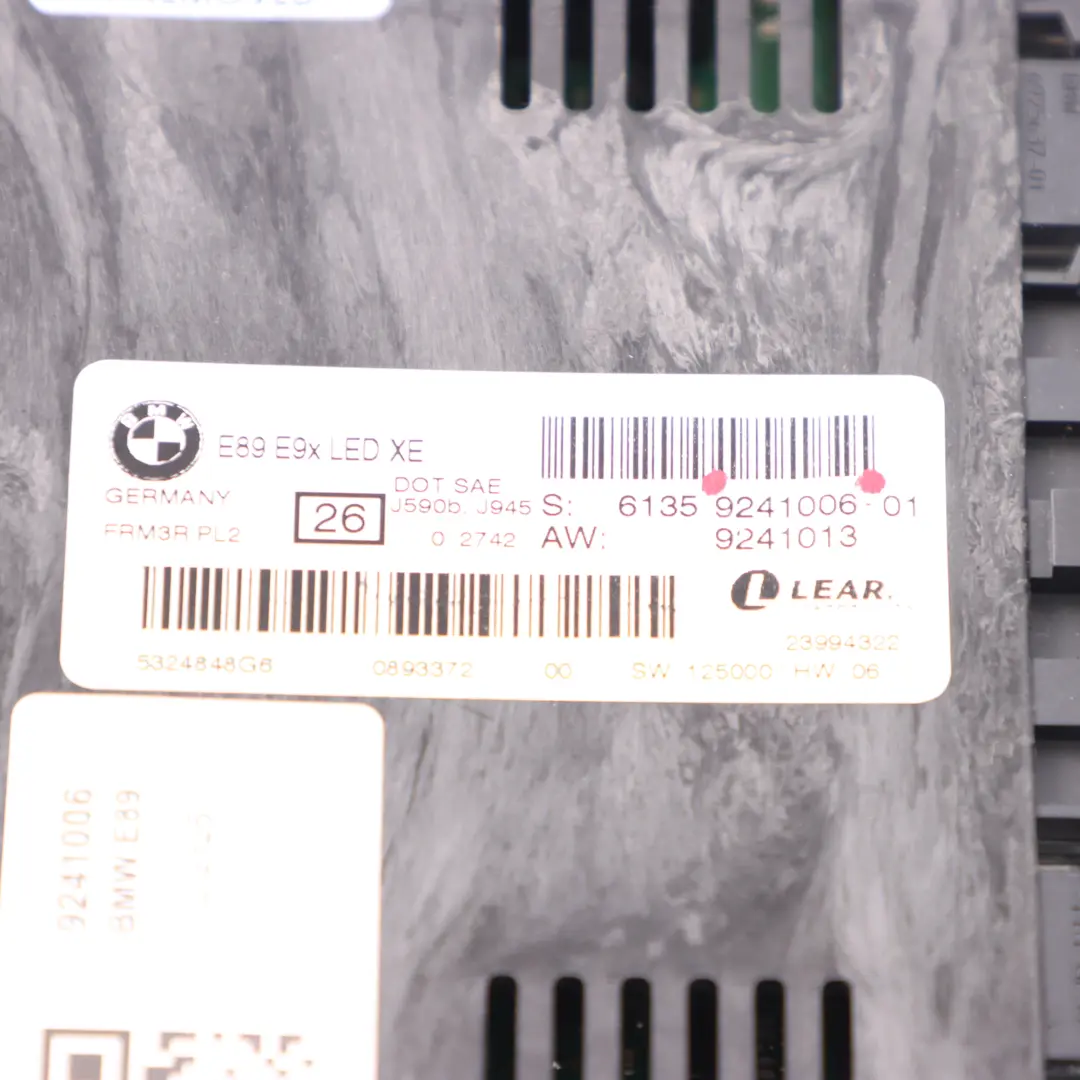 BMW E89 Lumière Led Module Puits de pied Unité Lear FRM3R PL2 - SKU 9241006 - Numéro de pièce 9241006