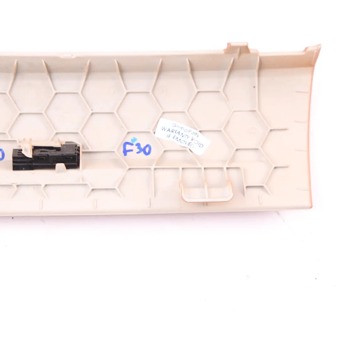 BMW F30 F31 Cover Dash Trim Panel Centerstack Bottom Sattelbraun Brown - SKU 9241180 - Part number 9241180