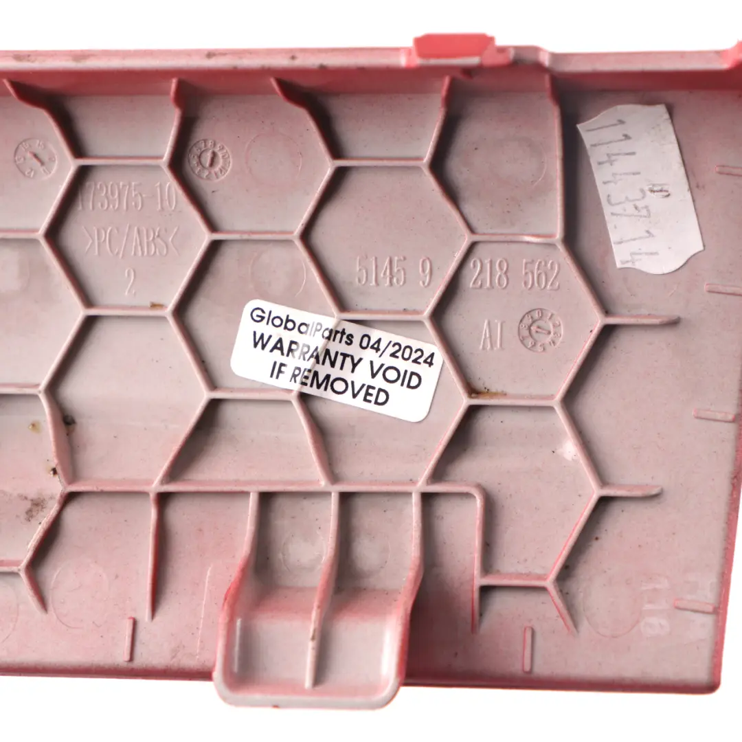 BMW F30 F31 F32 Cover Dash Trim Panel Centerstack Bottom Red - SKU 9241181-2 - Part number 9218562