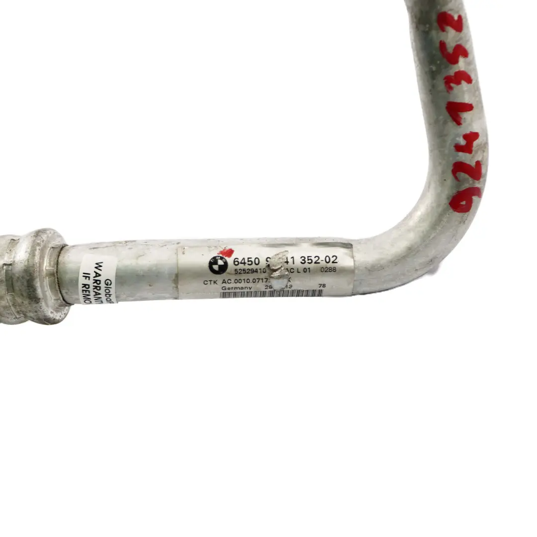 BMW X1 E84 Suction Pipe Air Conditioning Evaporator Compressor Hose Line - SKU 9241352 - Part number 9241352