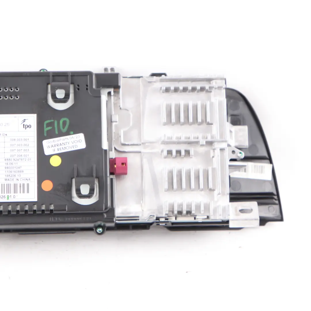  Écran BMW F10 F11 Moniteur Central Affichage Informations 10,25" - SKU 9241826 - Numéro de pièce 9241826