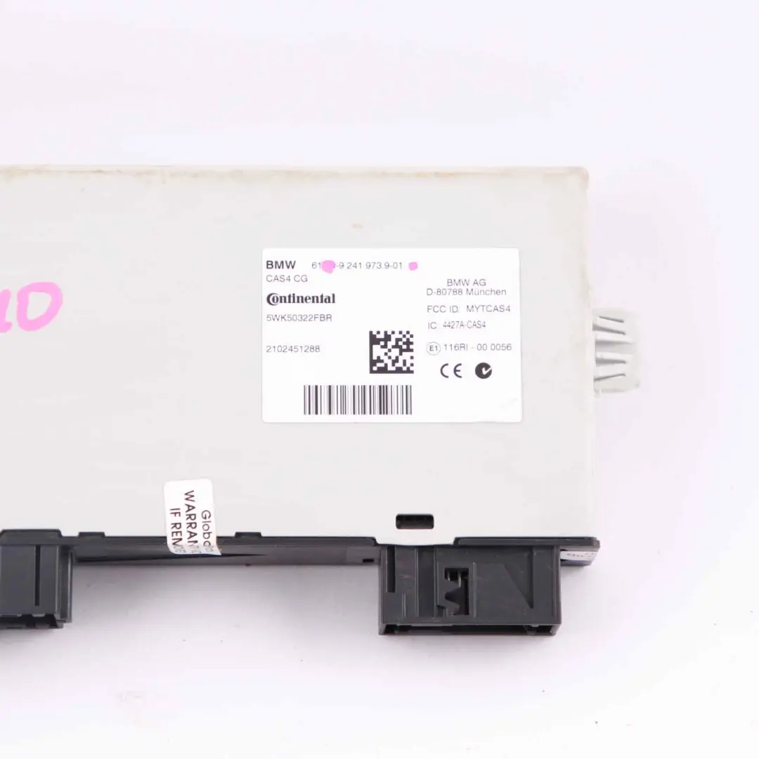 CAS4 Steuergerät Schlüssel-Lese-Modul für BMW F01 F02 F07 F10 F11 mit Teilenummer 9241973 BMW F01 F02 F07 F10 F11 CAS4 Steuergerät Schlüssel-Lese-Modul - SKU 9241973 - Teilenummer 9241973