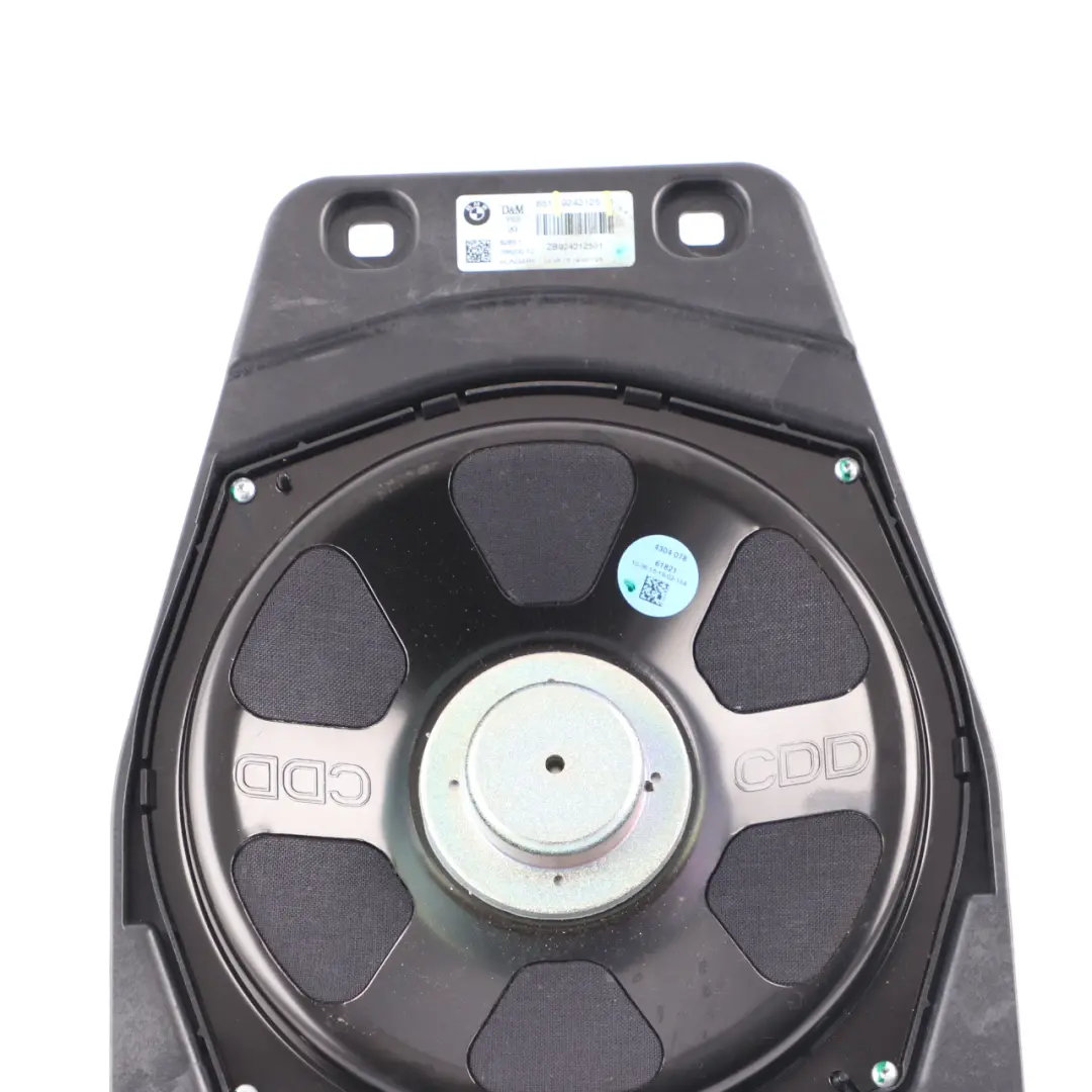 BMW E65 E66 E67 Zentraler Basslautsprecher links Logic 7 L7 6907651 - SKU 9242125 - Teilenummer 9242125