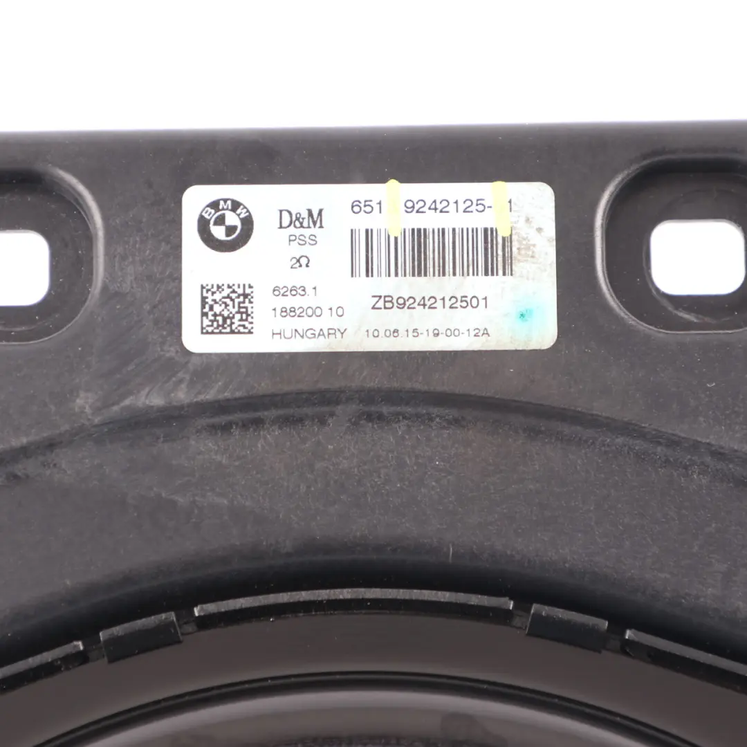 Central Bass Speaker Rear Centre Audio Woofer HiFi System to BMW Z4 E89 with Part number 9242125 BMW Z4 E89 Central Bass Speaker Rear Centre Audio Woofer HiFi System - SKU 9242125 - Part number 9242125