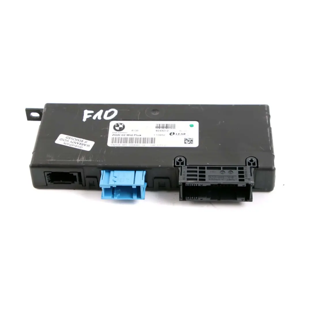 BMW F10 Light Module Control Unit ECU Lear ZGW-02 Mid Plus - SKU 9243212 - Part number 9243212