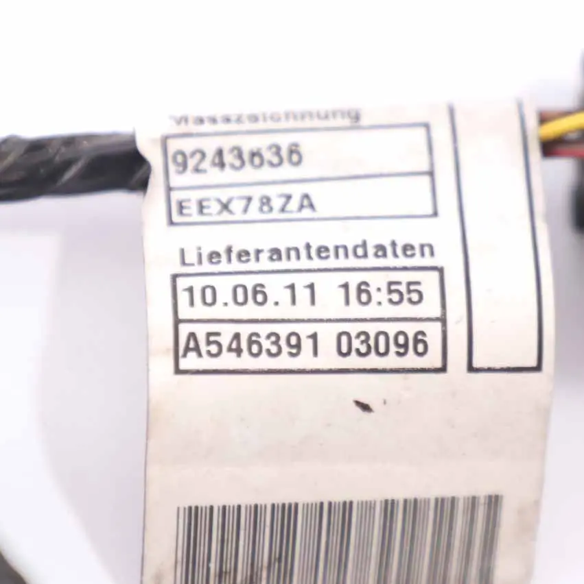 BMW X3 F25 Parachoques trasero PDC Cableado Cable del sensor de aparcamiento - SKU 9243637 - Número de pieza 9243637